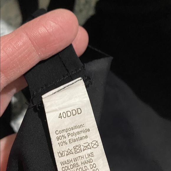 Full figure Black Bra underwire 40DDD - Picture 3 of 6